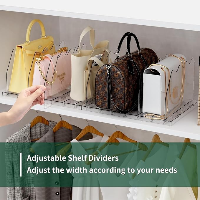 SPACEKEEPER Adjustable Shelf Divider - Image 4