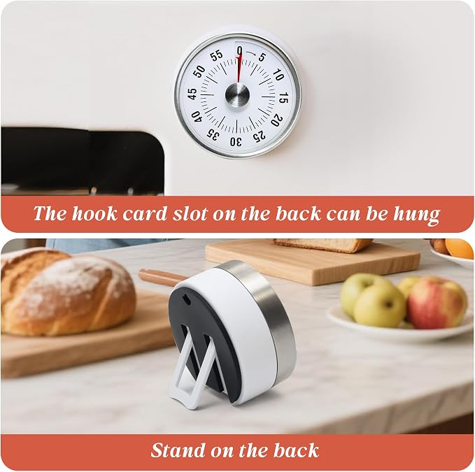 Kitchen Timer for Cooking, Chef Cooking Timer Clock, Visual Timers, 60-Minute - Image 3