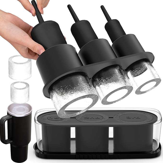 Ice Cube Tray for Tumbler Cup 30Oz-40Oz, Easy Fill and Release Ice Maker for by Ukulork