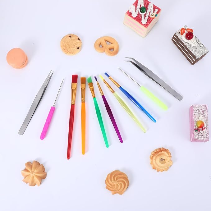 14 Pcs Cookie Decorating Tool Set, Easter Fondant Cake Decorating Brushes - Image 5