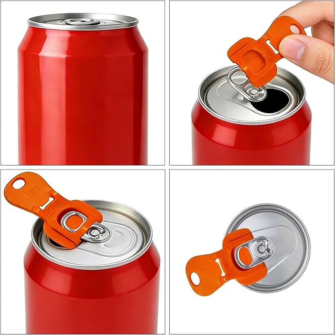 Hand Soda Can Opener, Drink Can Protector Cap, Can Tab Openers & Leak-Proof - Image 4