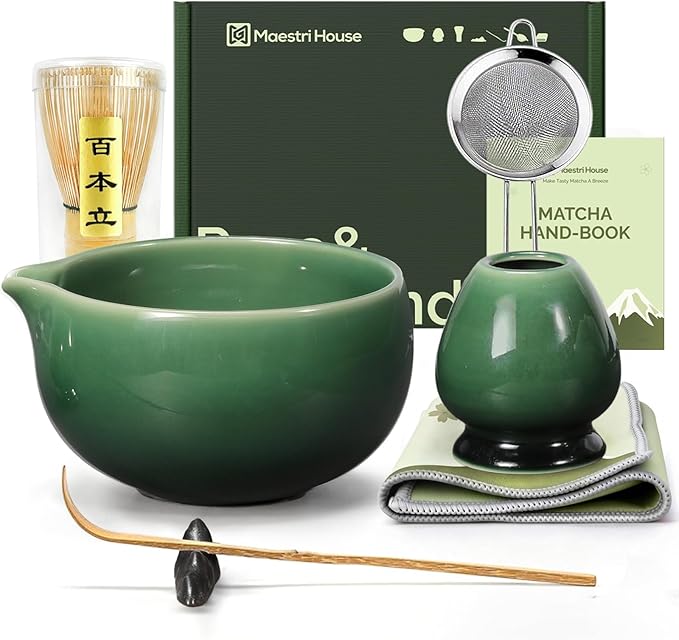 Maestri House Matcha Whisk Set, 7-Pc Complete Matcha Kit by MaestriHouse