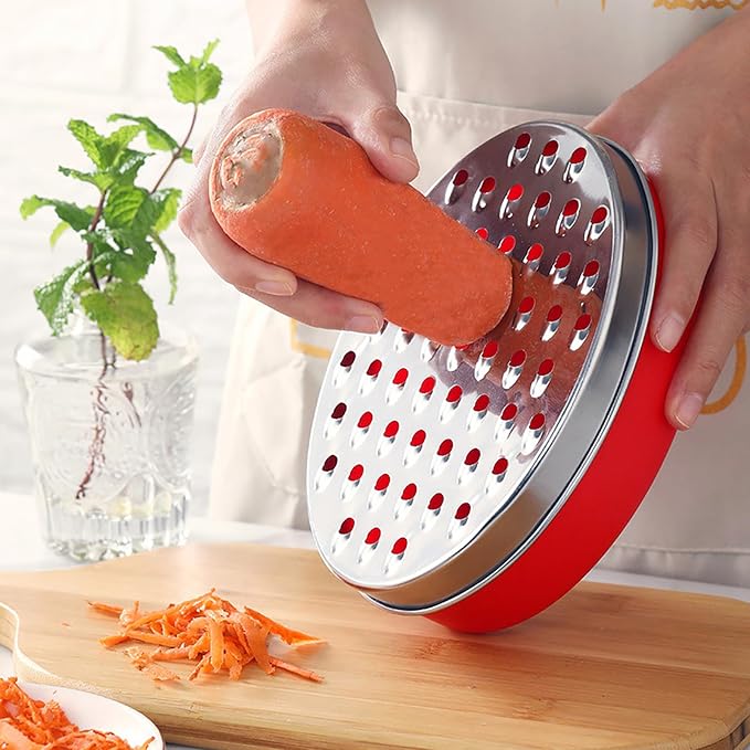 Kunovo Cheese Grater With Airtight Storage Container, cheese shredder&vegetable - Image 3