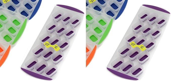 Chef Craft Classic Push Out Ice Cube Tray, 11.5 inches in length yields 15 cubes by ChefCraft