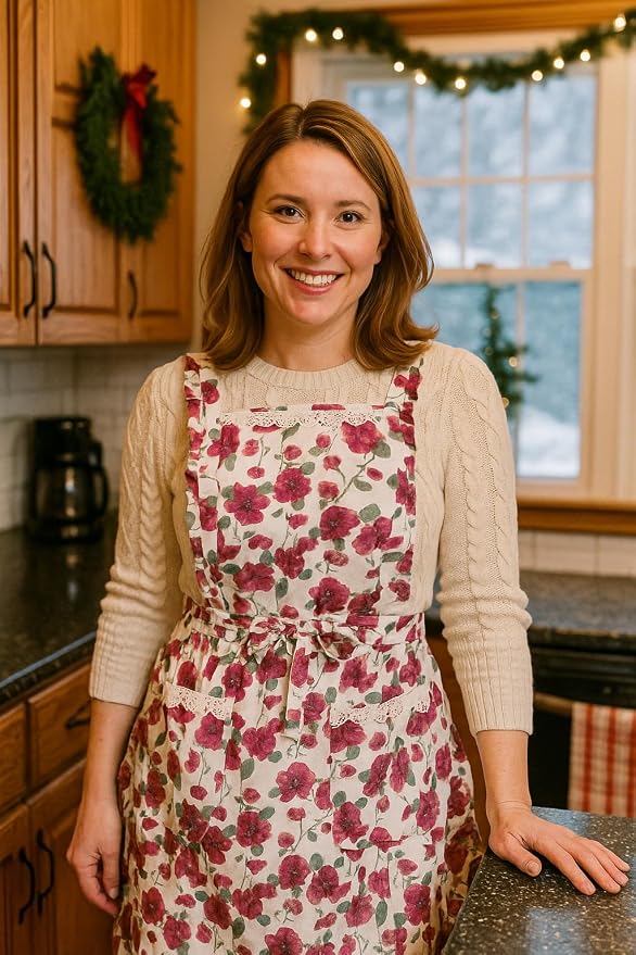 Funny Aprons for Women with Pockets, Kitchen Cooking Grilling Bbq Cute Chef - Image 3