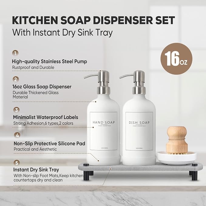 Kitchen Soap Dispenser Set - Image 2