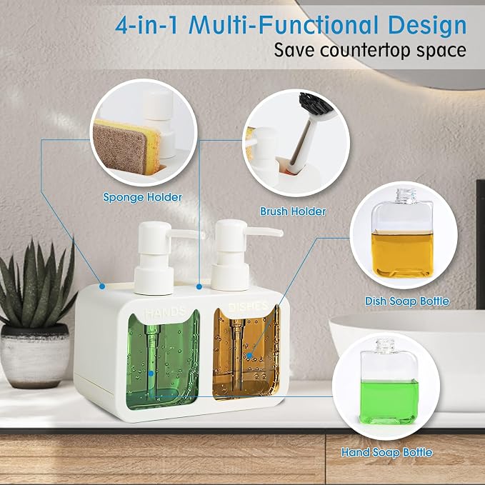 Kitchen Soap Dispenser Set, - Image 2