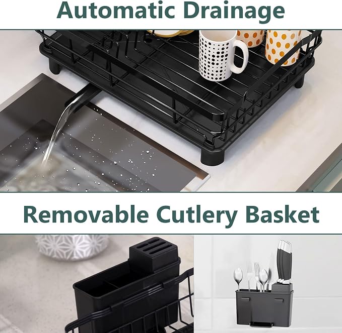 AIDERLY Iron Dish Drying Rack - Image 4