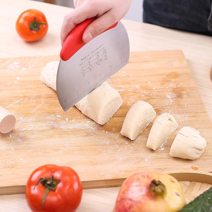 1 pcs Dough Pastry Scraper Chopper/Stainless Steel Dough Scraper Cutter - Image 6