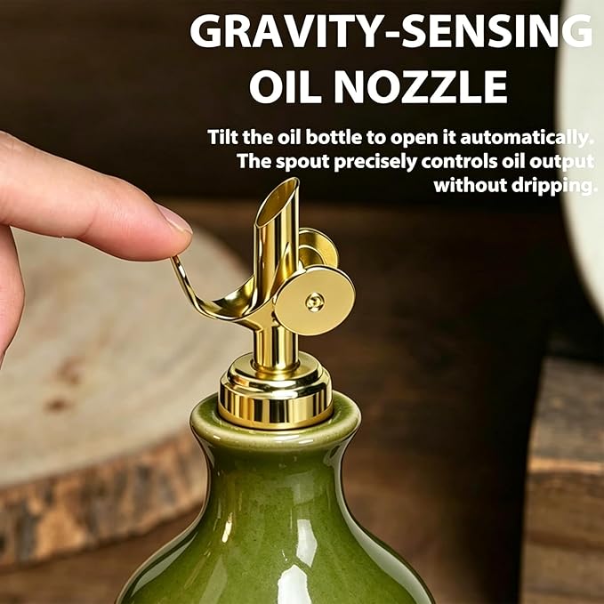 Ceramic Olive Oil Dispenser Bottle - Image 4