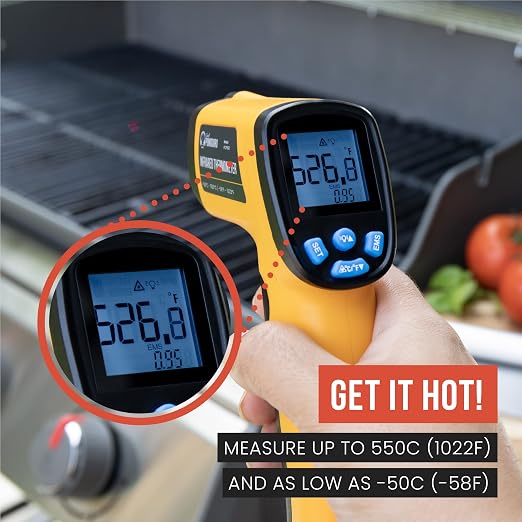 Chef Pomodoro Digital Oven Thermometer, Infrared Thermometer - Image 8