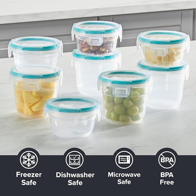 Snapware Plastic Total Solution 16-Pc Food Storage Containers Set, 2-Cup & - Image 7