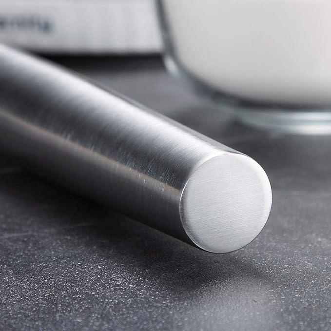 Stainless Steel Rolling Pin, Matte Finish 16.7 Inches, Berglander Rolling Pin - Image 5