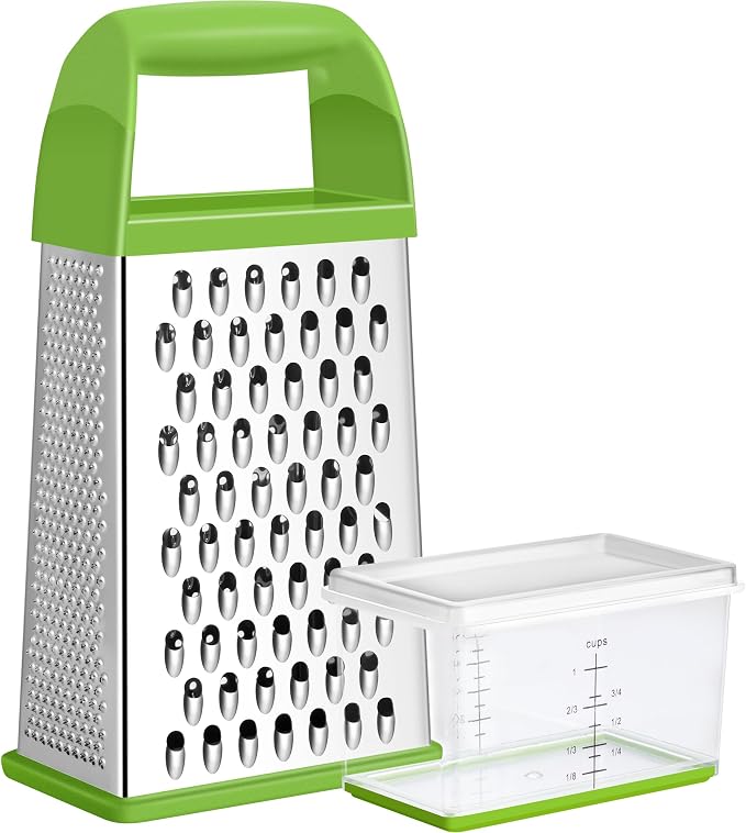 Urbanstrive Cheese Grater With Container, Professional Cheese Grater with Handle by Urbanstrive