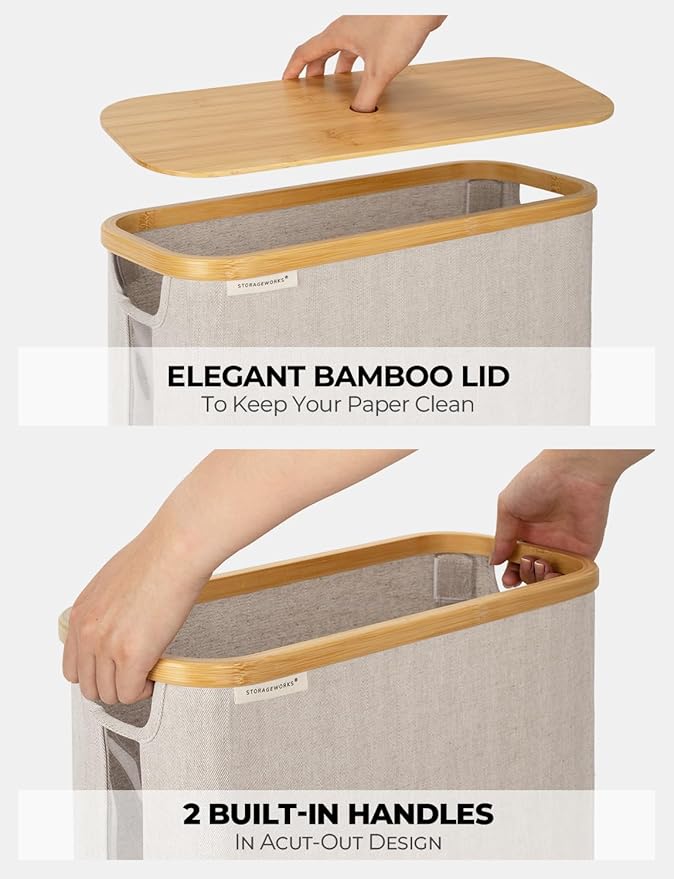 StorageWorks Large Toilet Paper Storage - Image 4