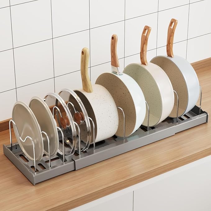 Mustorn Pots and Pans Organizer Under Cabinet by MUSTORN