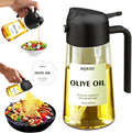 2 in 1 Glass Oil Sprayer & Dispenser, 16oz/470ml Olive Cooking, Air Fryer by Unknown