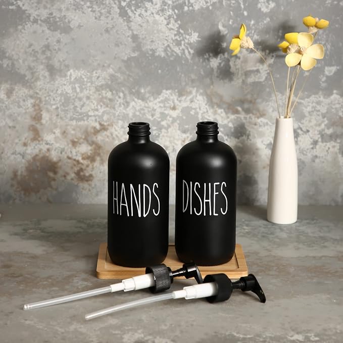 MOMEEMO Soap Dispenser Set 2 Pack, Contains Dish and Hand Soap Dispenser - Image 5