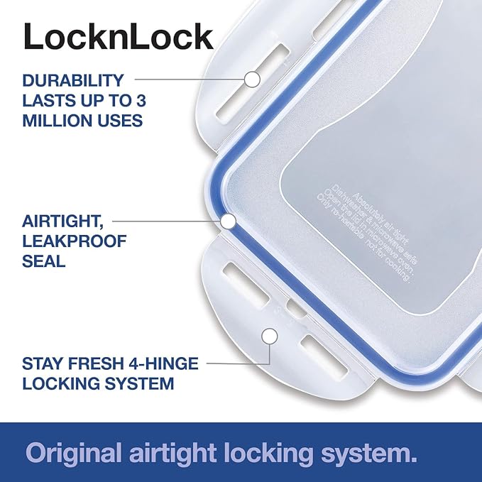 LOCK & LOCK Easy Essentials Food Storage lids/Airtight containers, BPA Free - Image 6