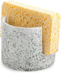 Zoeeker Kitchen Sink Sponge Holder, Dish Sponge Rack Ceramic Brush Holder by LAUCHUH