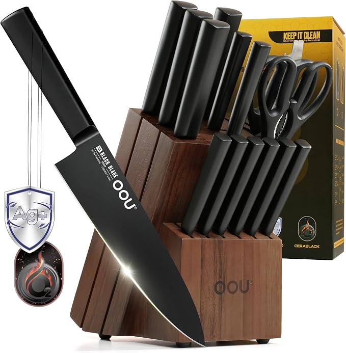 OOU Kitchen Knife Block Set - Image 8