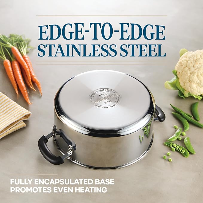 Farberware Brilliance Stainless Steel Cookware Set, 10 Piece Pots and Pans Set - Image 5