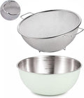 304 Stainless Steel Kitchen Colander Set, 3.5QT Colander by JULIPRO
