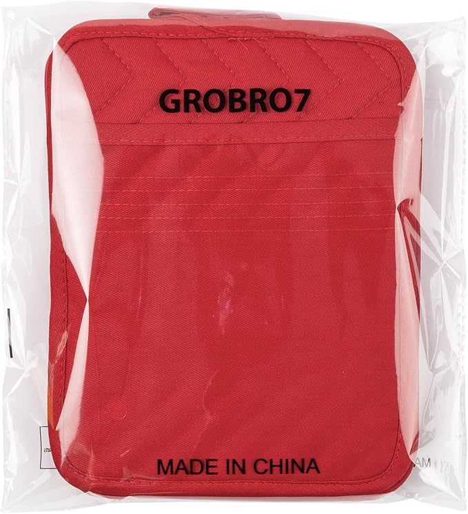 GROBRO7 5Pack Pocket Pot Holders Cotton Heat Resistant Potholder Multipurpose - Image 7