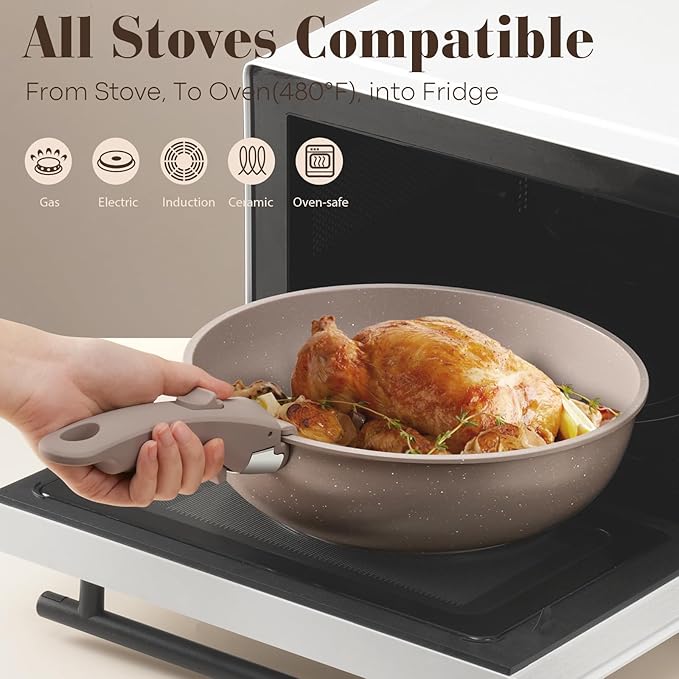 SODAY 15Pcs Pots and Pans Set Non Stick, Cookware Sets - Image 4