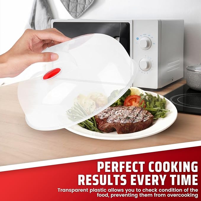 Flexzion 11.5 Inch Microwave Splatter Cover - Image 3