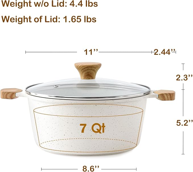 SENSARTE Ceramic Nonstick Stock Pot - Image 3
