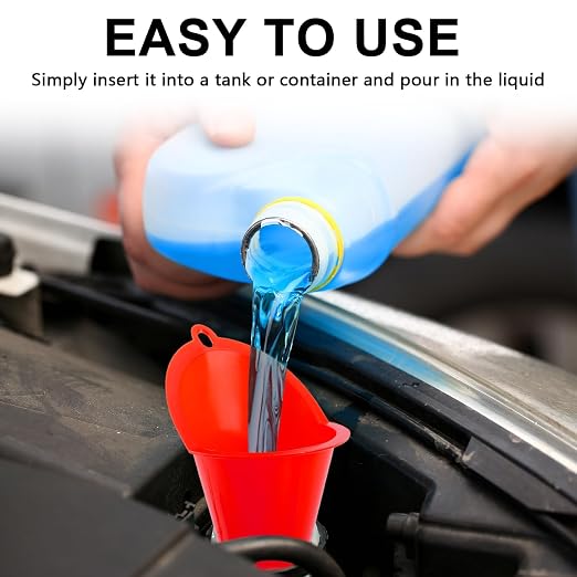 3-Pack Long-Neck Oil Funnels, Gas & Transmission Fluid - Image 5