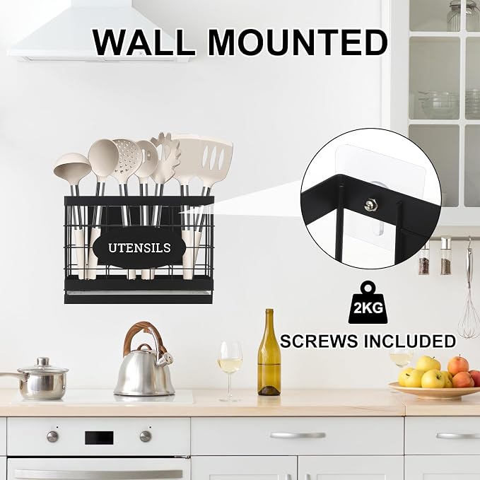 Magnetic Utensil Holder for Fridge Large Silverware Organizer Kitchen Utensil - Image 4