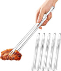 Ugotit 6 Pack Cooking Tongs 11 Inch, Korean BBQ Tongs Stainless Steel Kitchen by Ugotit