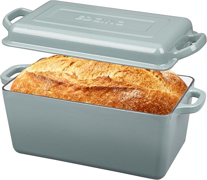 EDGING CASTING Enameled Cast Iron Dutch Oven, Oblong Bread Oven by EDGINGCOOKWARE