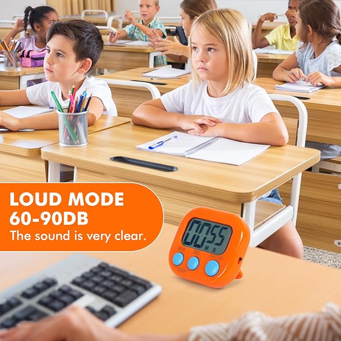 6 Pack Multi-Function Electronic Timer, Learning Management, Suitable - Image 5