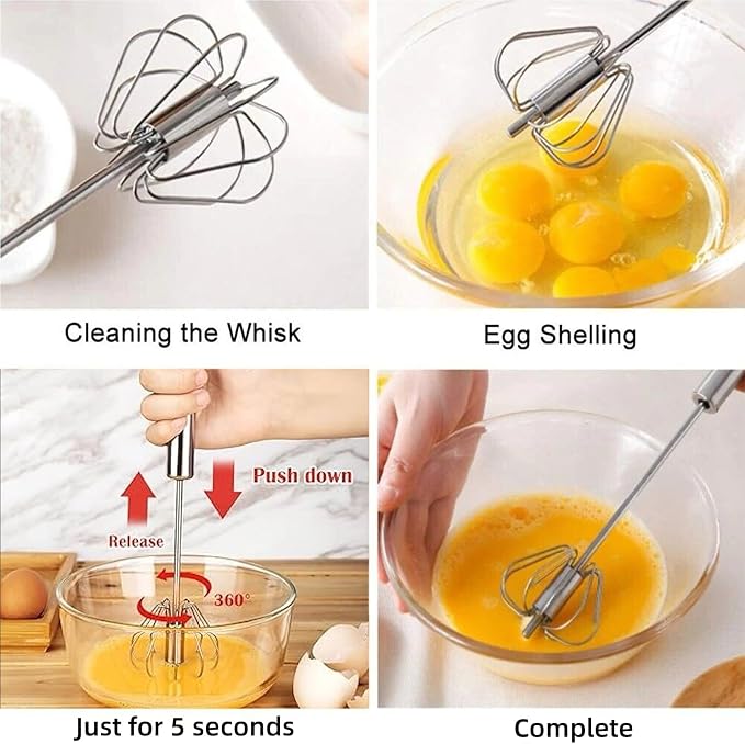 12 Inch Stainless Steel Egg Whisk - Image 5