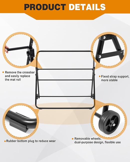 Blulu Adjustable/Mobile Mat Roll Holder - Image 6
