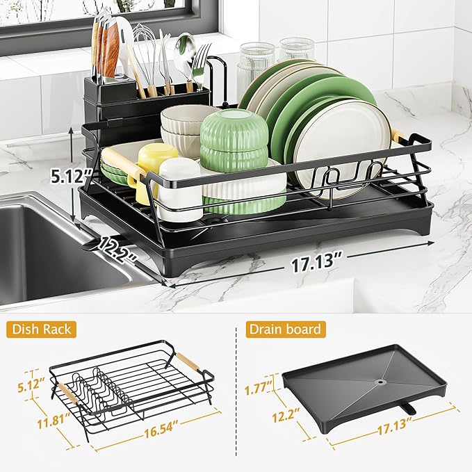 Epicano Dish Drying Rack for Kitchen Counter - Image 5