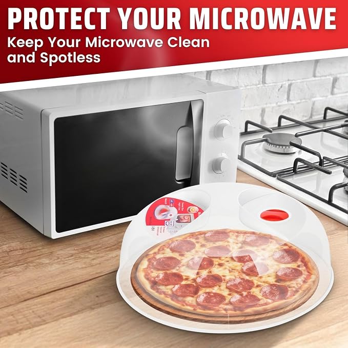 Flexzion 11.5 Inch Microwave Splatter Cover - Image 2