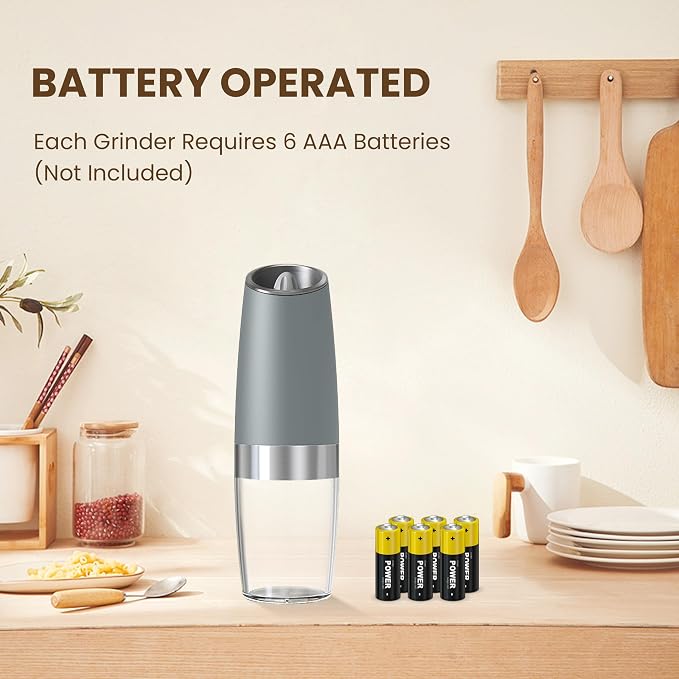 Gravity Electric Salt And Pepper Grinder Set, Automatic Salt And Pepper Grinder - Image 2