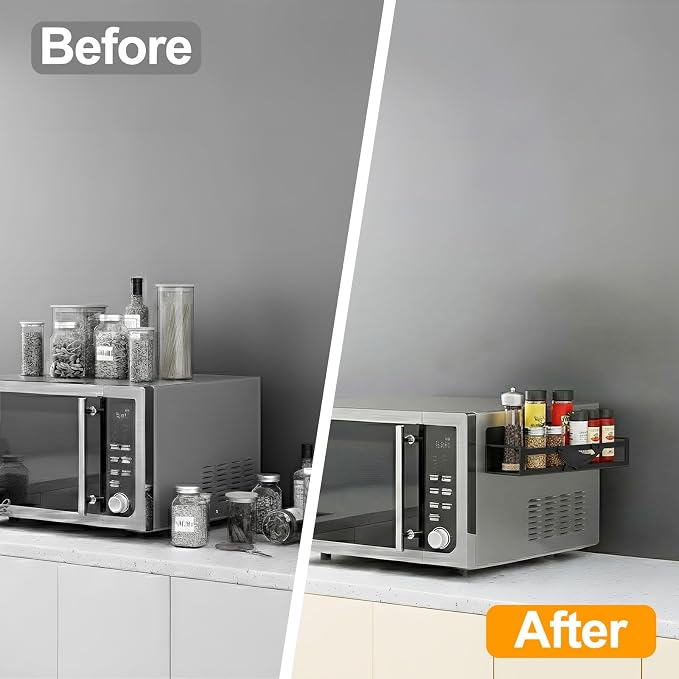 Magnetic Spice Rack for Refrigerator, 2 Pack Metal Magnetic Shelf Organizer for - Image 8