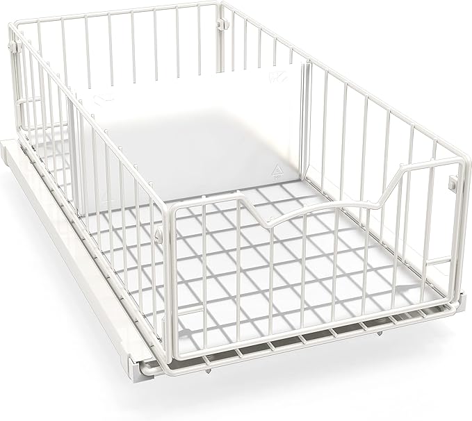 Simple Houseware Pull-Out Cabinet Sliding Basket Organizer, 17.2" D x 9.7" W x by SimpleHouseware