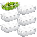 CURTA 6-Pack Full Size 6" Deep NSF Polycarbonate Food Pans | Dishwasher & by CURTA