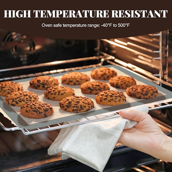 Macaron Silicone Baking Mat, 3 Pack Reusable Baking Mat, Food Safe Silicone - Image 5