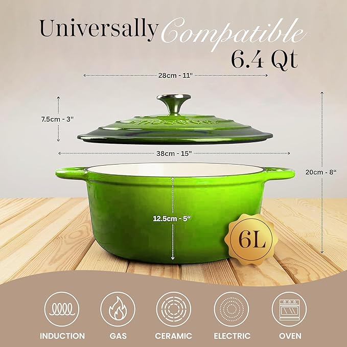 Nuovva Enamelled Cast Iron Dutch Oven Pot - Image 2