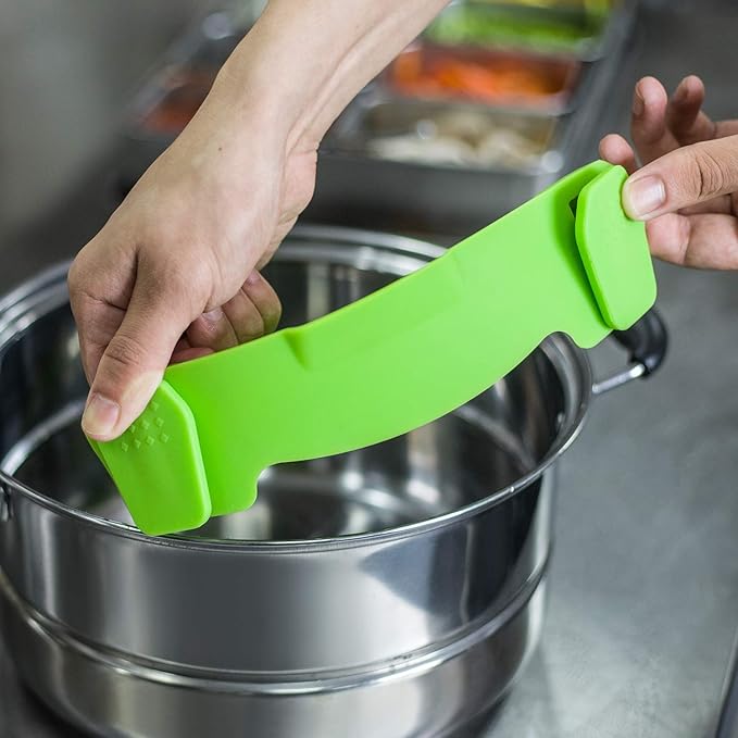 Clip On Strainer Silicone Pots and Pans, AUOON Pasta Strainer Clip on Food - Image 4