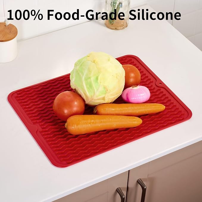 ZLR Silicone Dish Drying Mat & Heat Resistant Trivet - Image 9