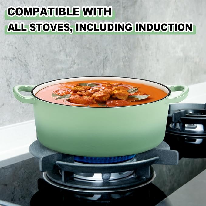 E-far 7QT Oval Dutch Oven Pot - Image 4