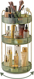 Asayuee 360 Rotating Makeup Organizer, 3 Tier Large Capacity Make Up Organizers by Asayuee